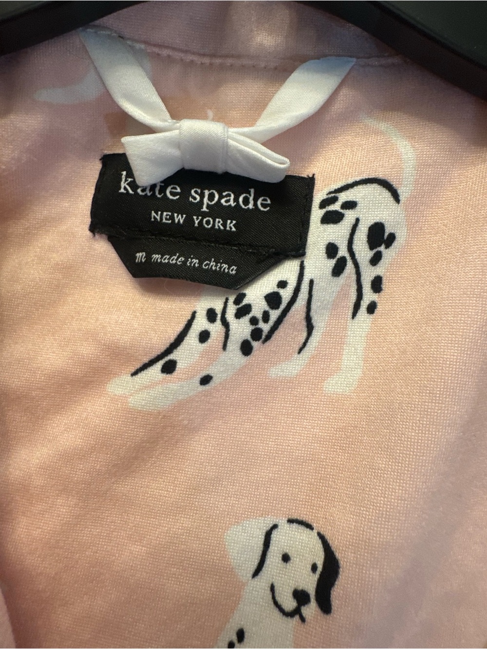 kate spade Kids Pink Dalmatian Print Pajama Set - Picture 2 of 5